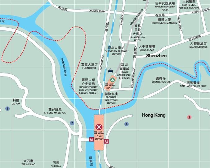 mapa de luohu commercial city