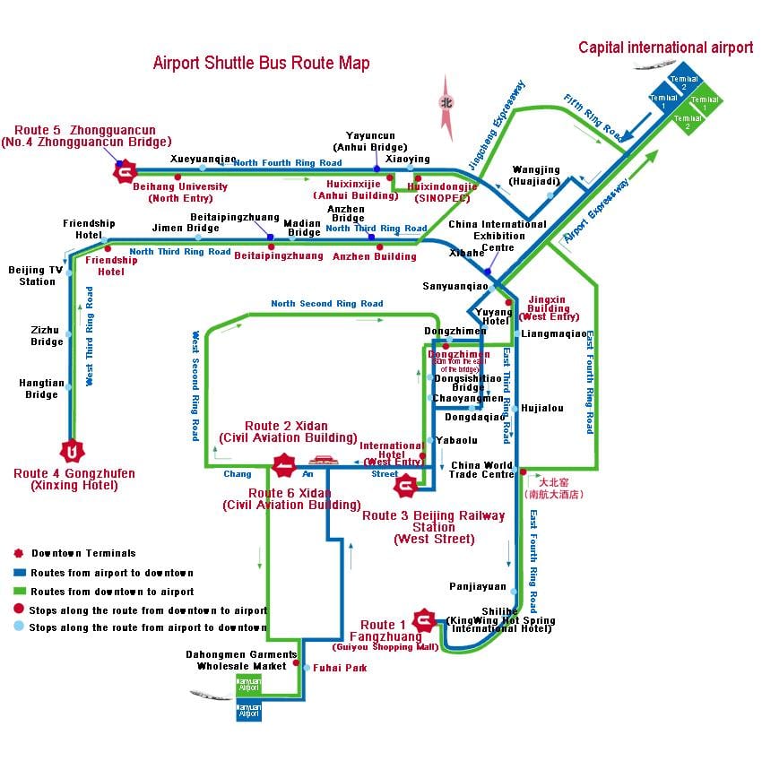 mapa de autobús de Shenzhen
