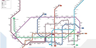 La estación de tren de Shenzhen mapa