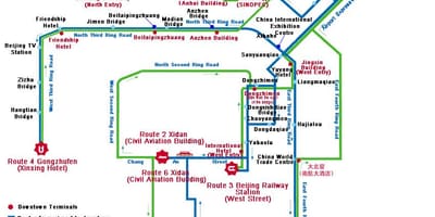 Mapa de autobús de Shenzhen