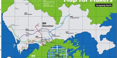 Mapa de Shenzhen mapa para los fabricantes de