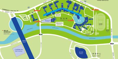 Mapa de Shenzhen de la universidad