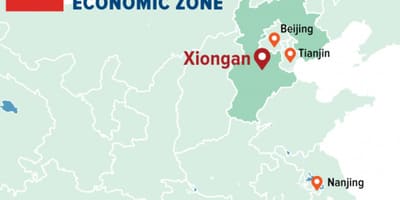 Mapa de la zona económica especial de Shenzhen